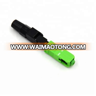 High quality 0.3 dB insertion loss single mode sc/apc field assembly drop cable fiber fast connectors for ftth